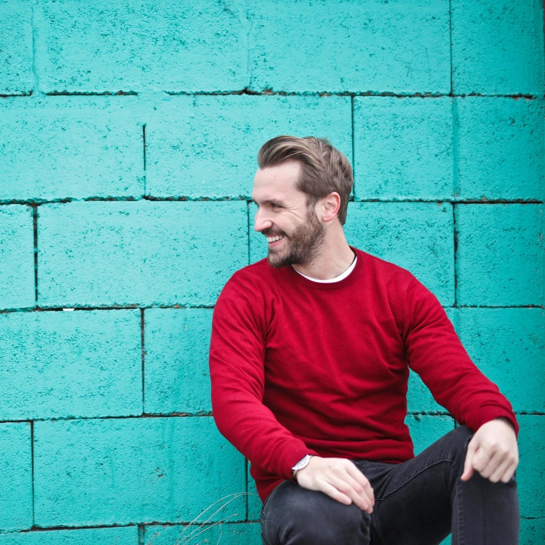 Stylish men's outfits crafted from sustainable materials like organic cotton and recycled plastics