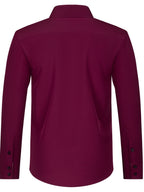 Men's Stylish  Long Sleeve Button-Up Shirt
