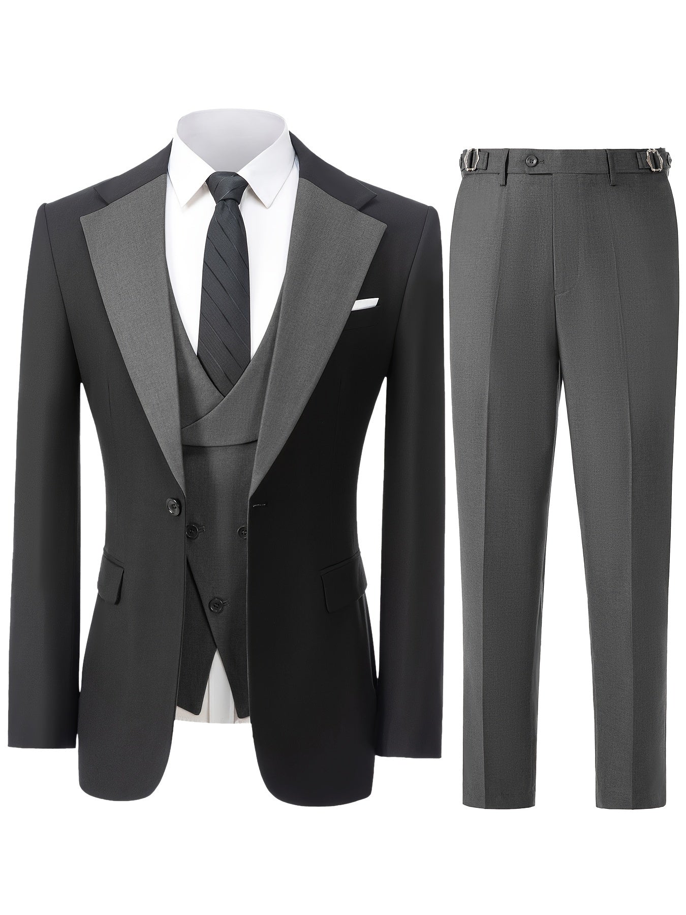 Men's 3pcs Suit for Groom And Best Man
