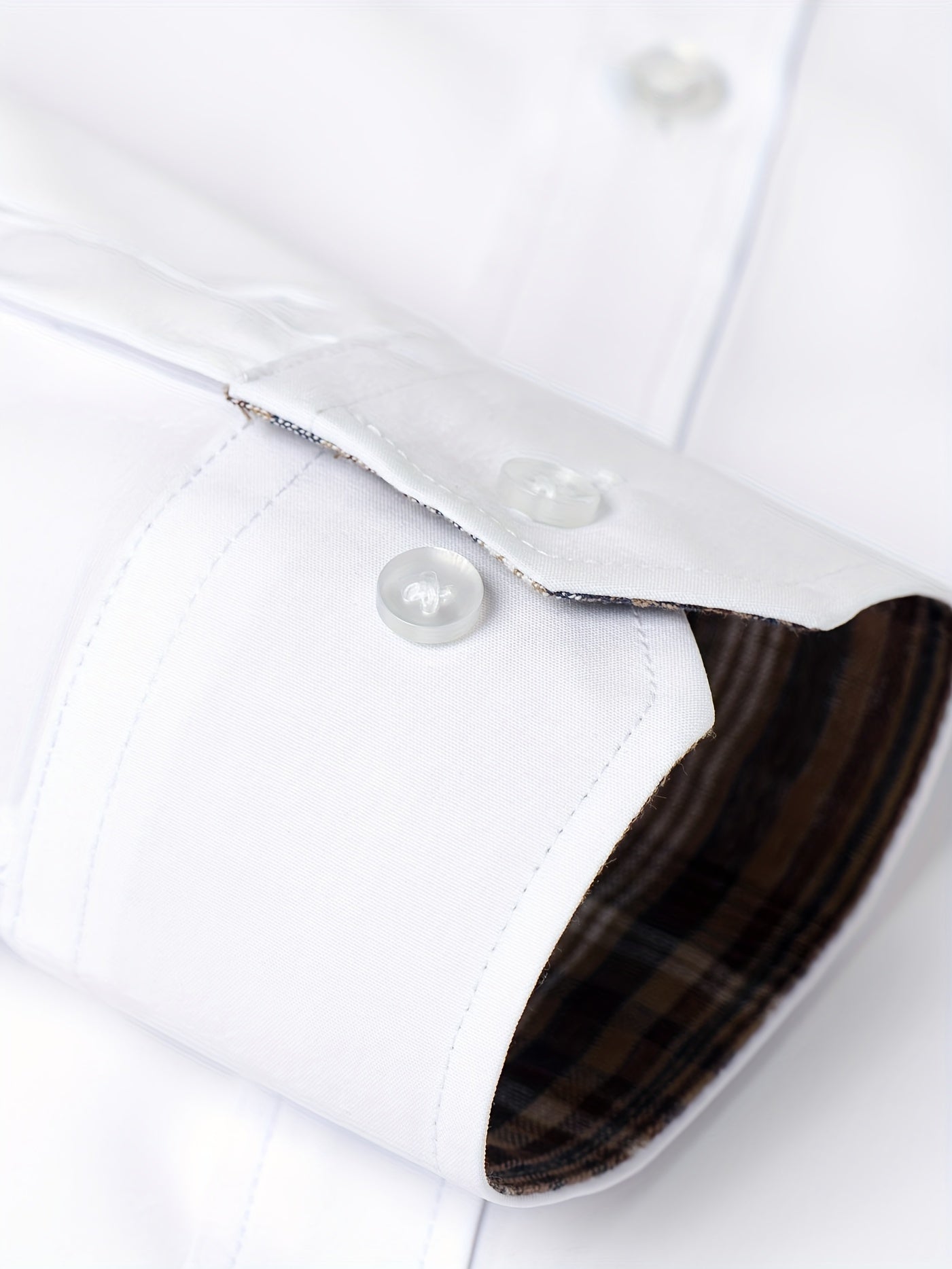 Men's Fashion Color Block Long Sleeve Casual Shirt