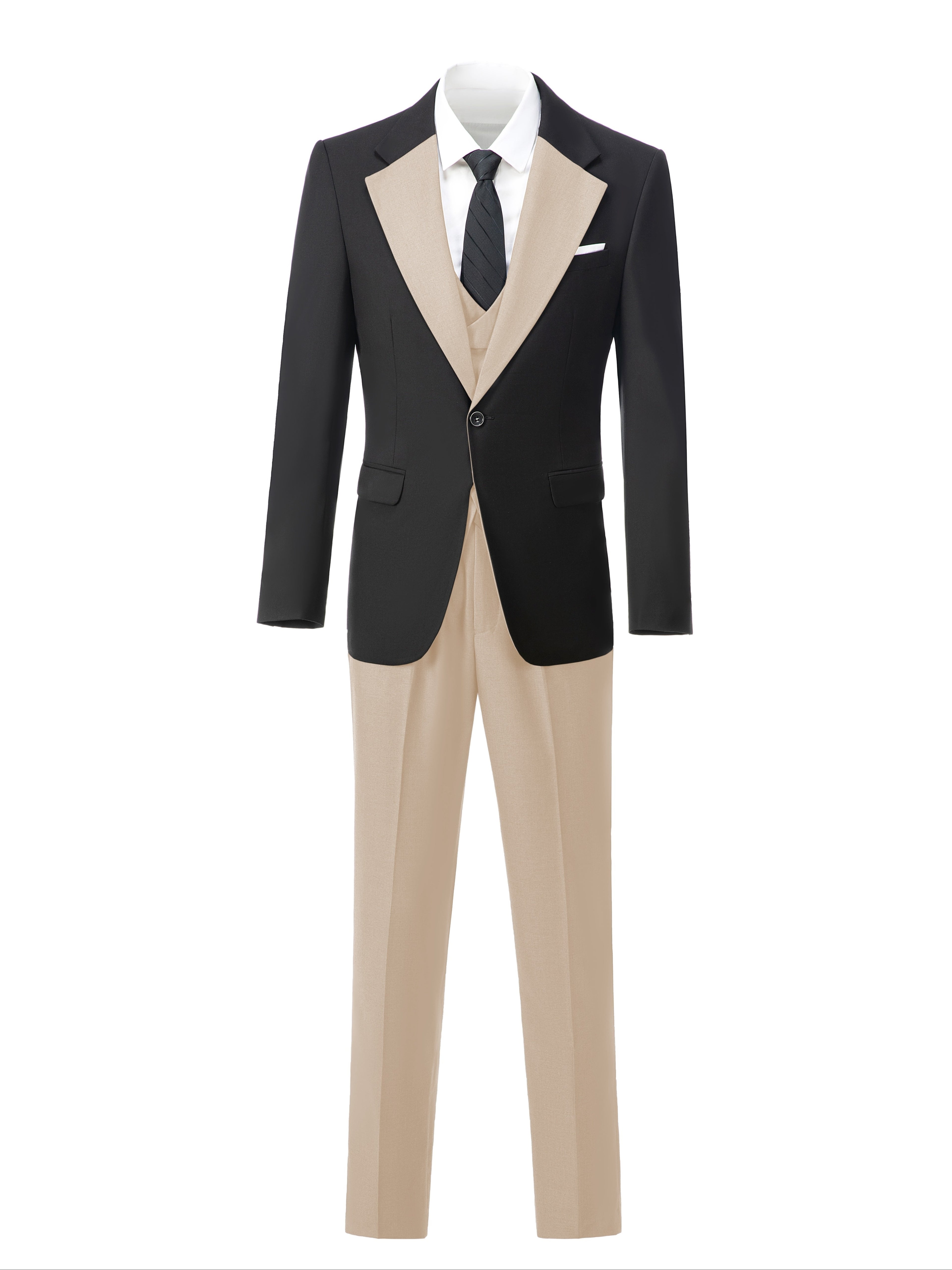 Men's 3pcs Suit for Groom And Best Man