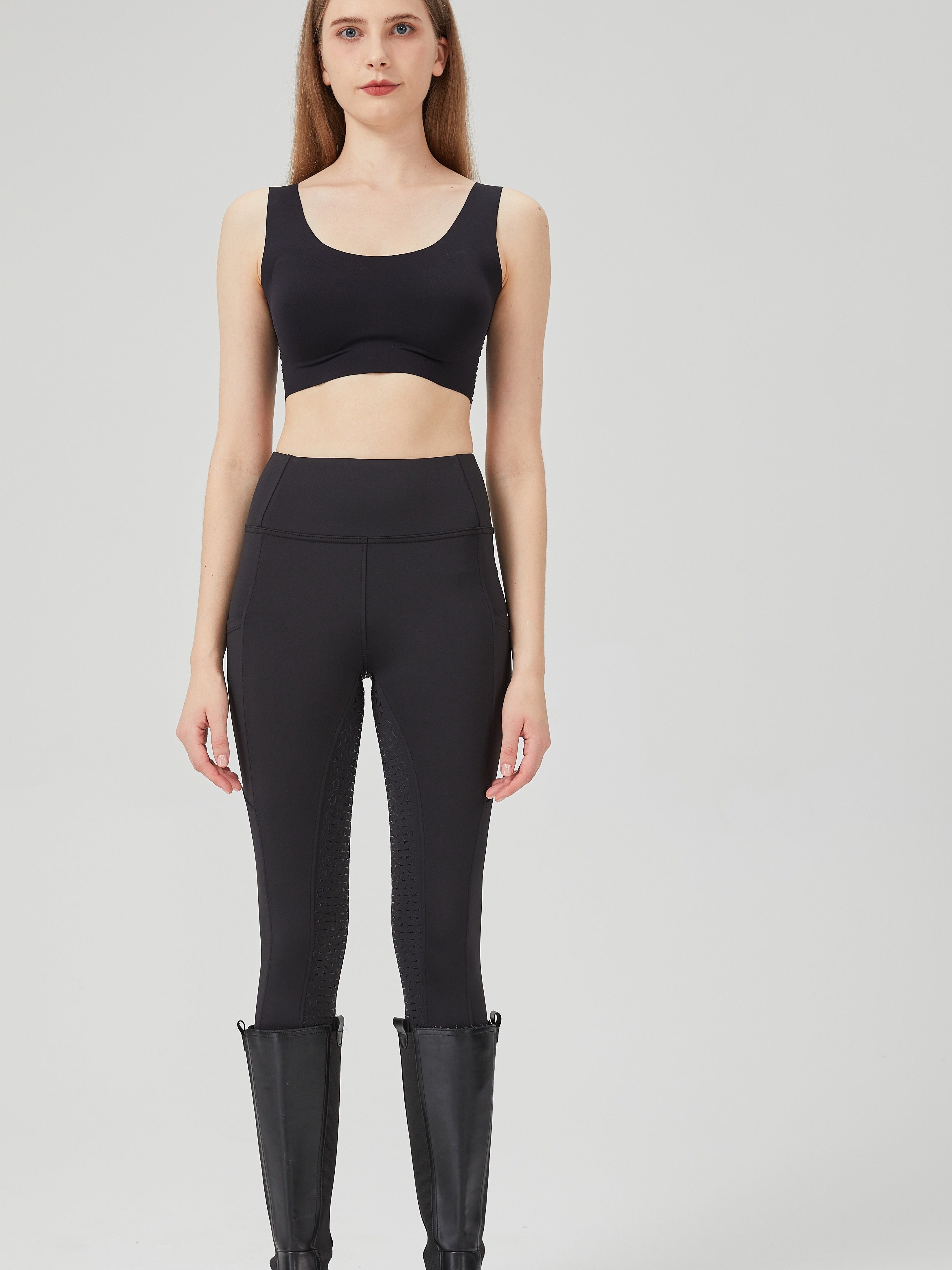 Silicone Equestrian Pants High Waist