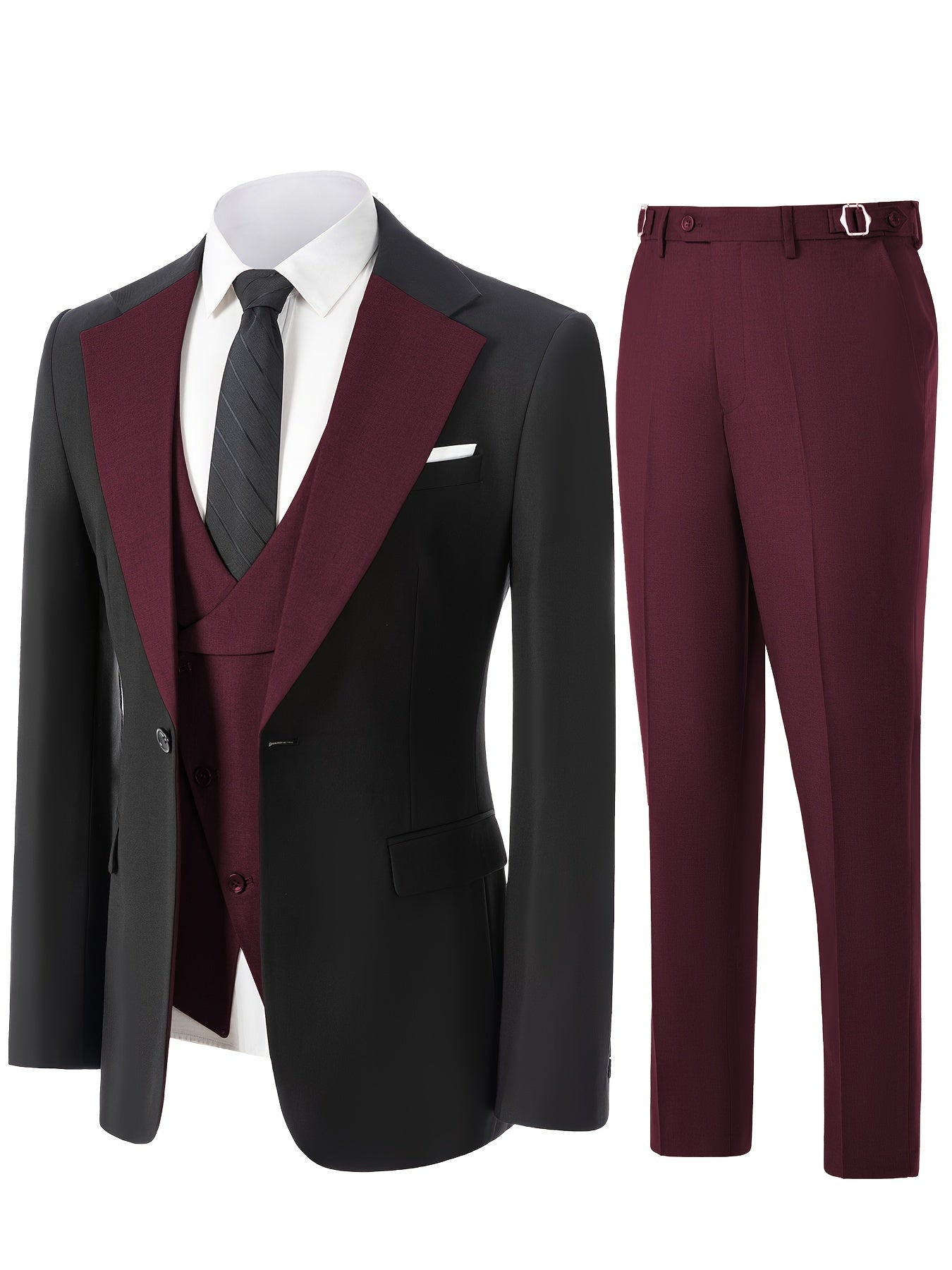 Men's 3pcs Suit for Groom And Best Man