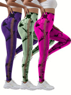 3pcs Women's High Waist Belly Control Yoga Pants