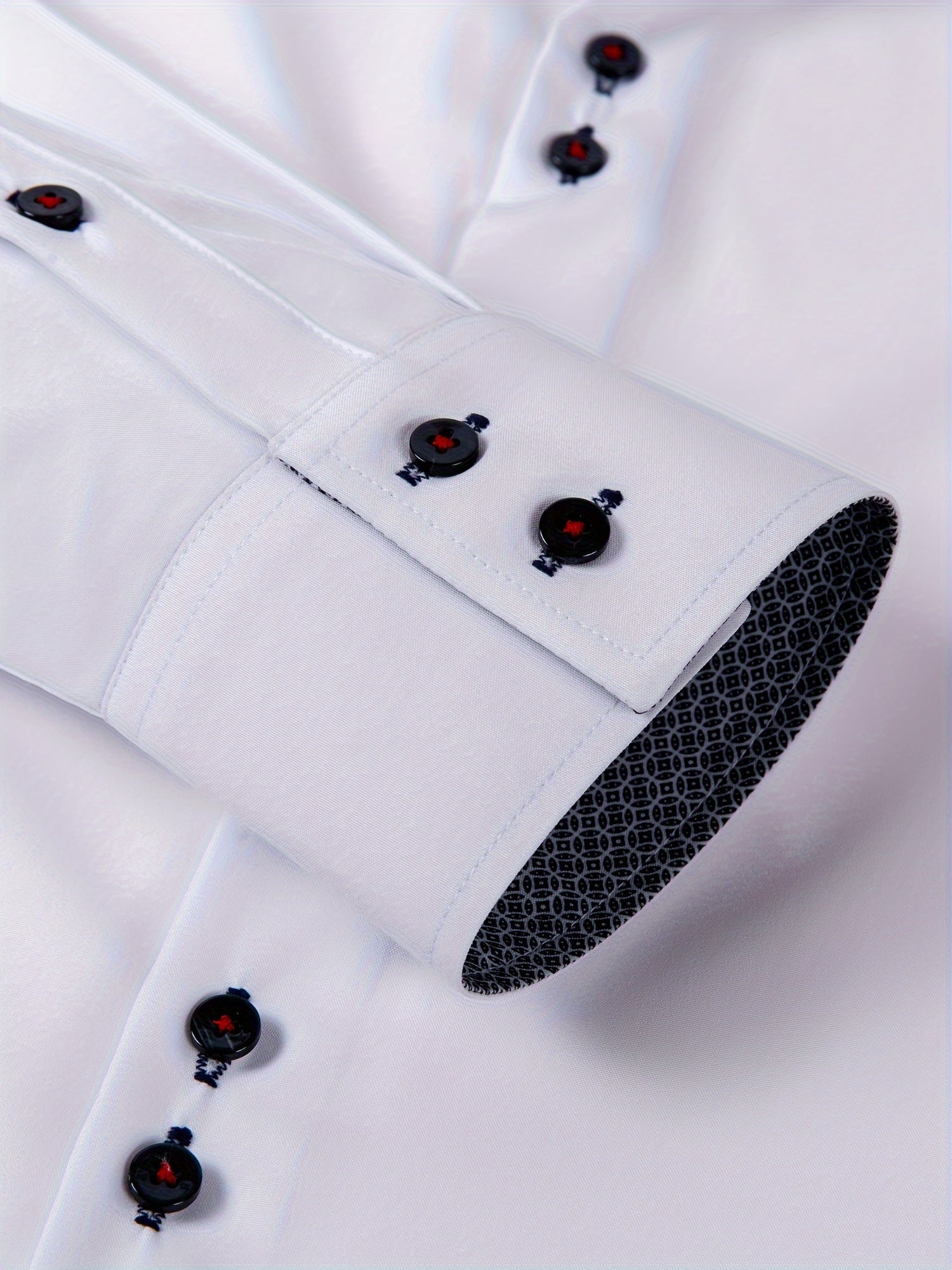 Men's Stylish  Long Sleeve Button-Up Shirt