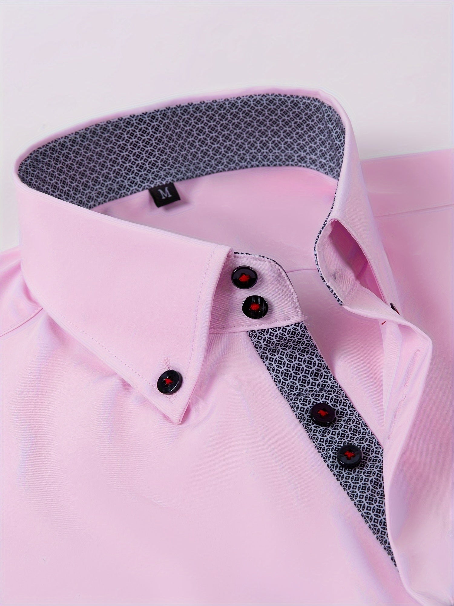 Men's Stylish  Long Sleeve Button-Up Shirt
