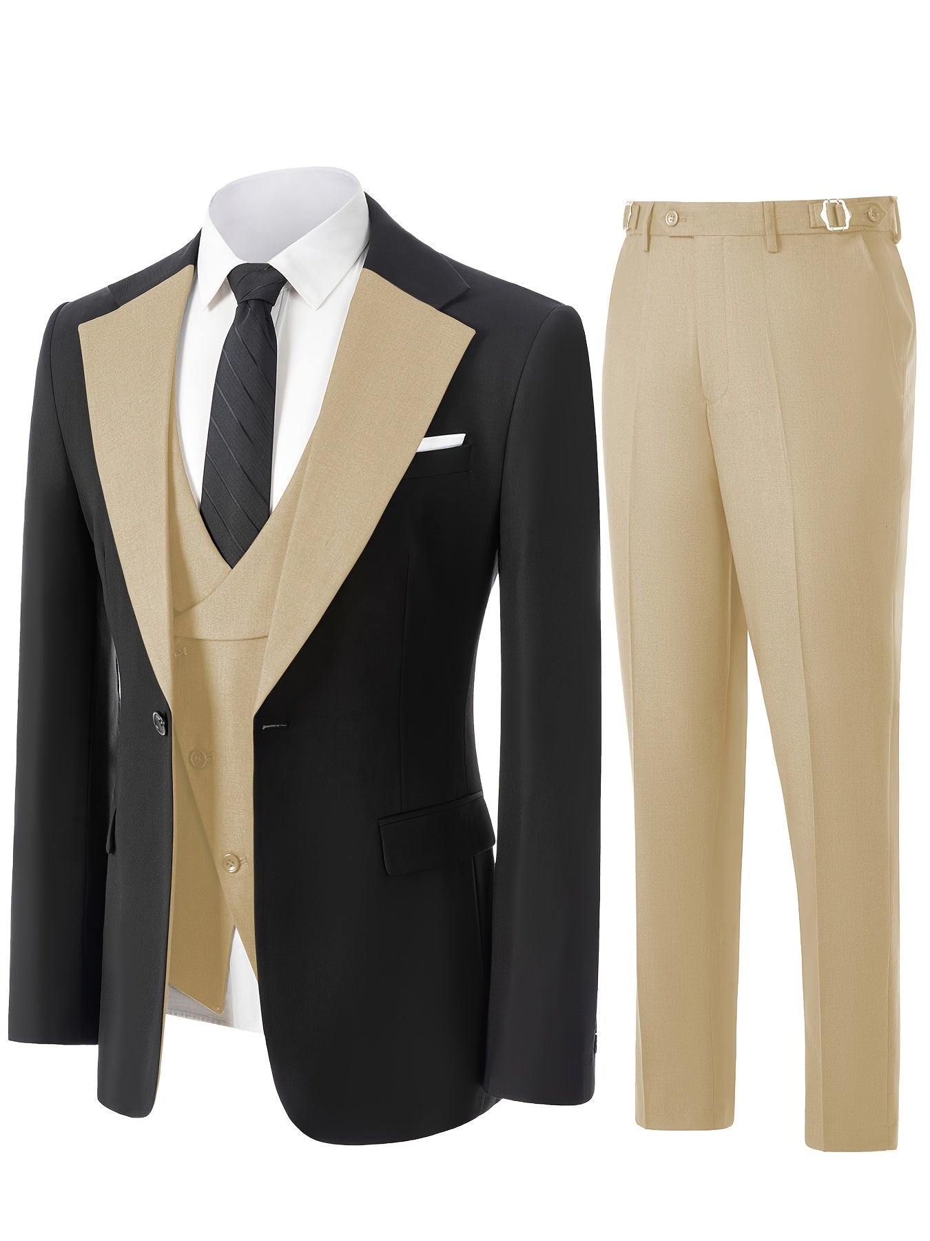 Men's 3pcs Suit for Groom And Best Man