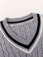 V-neck Bachelor's Pie Men's Sweater Pullover
