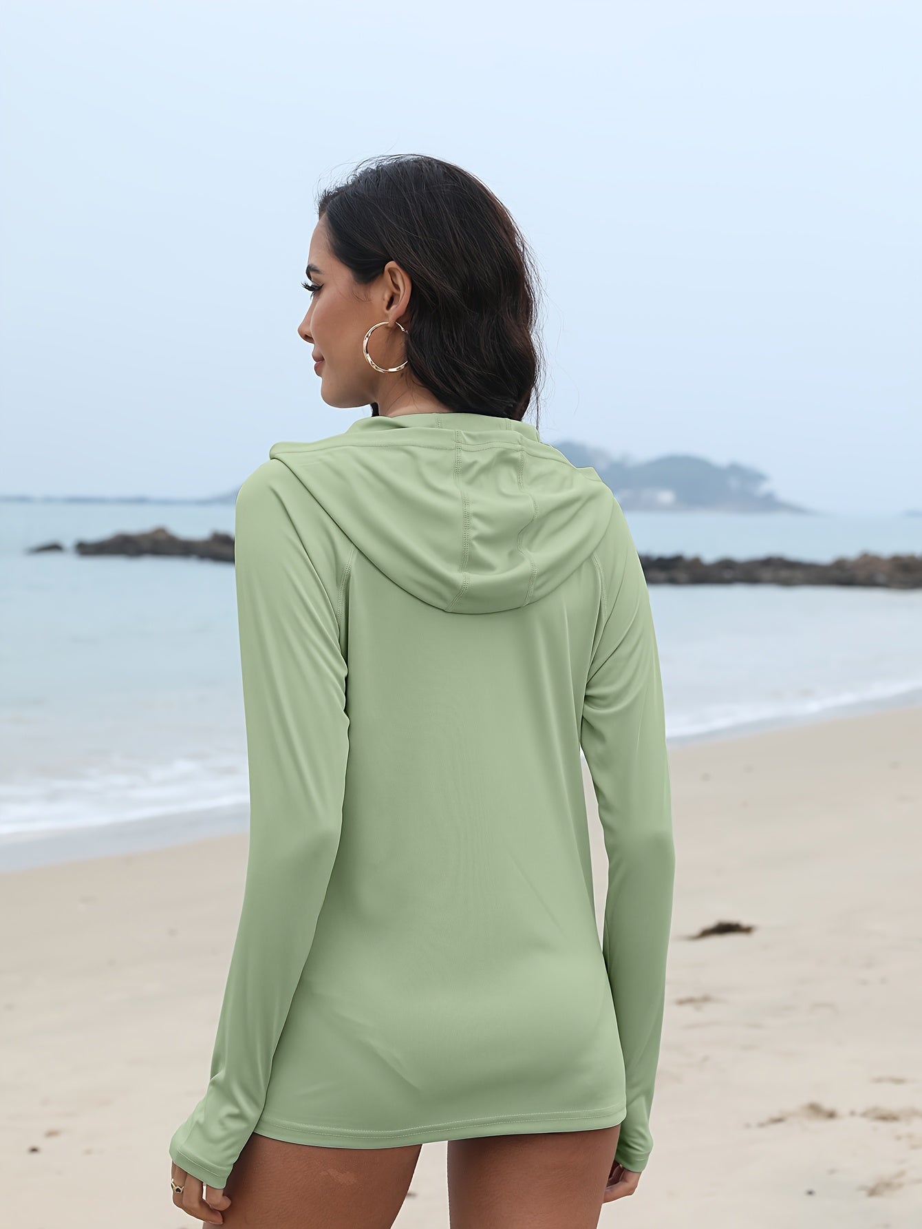 3Pieces UPF 50+Sun Protection Hoodie SPF Long Sleeve Shirt