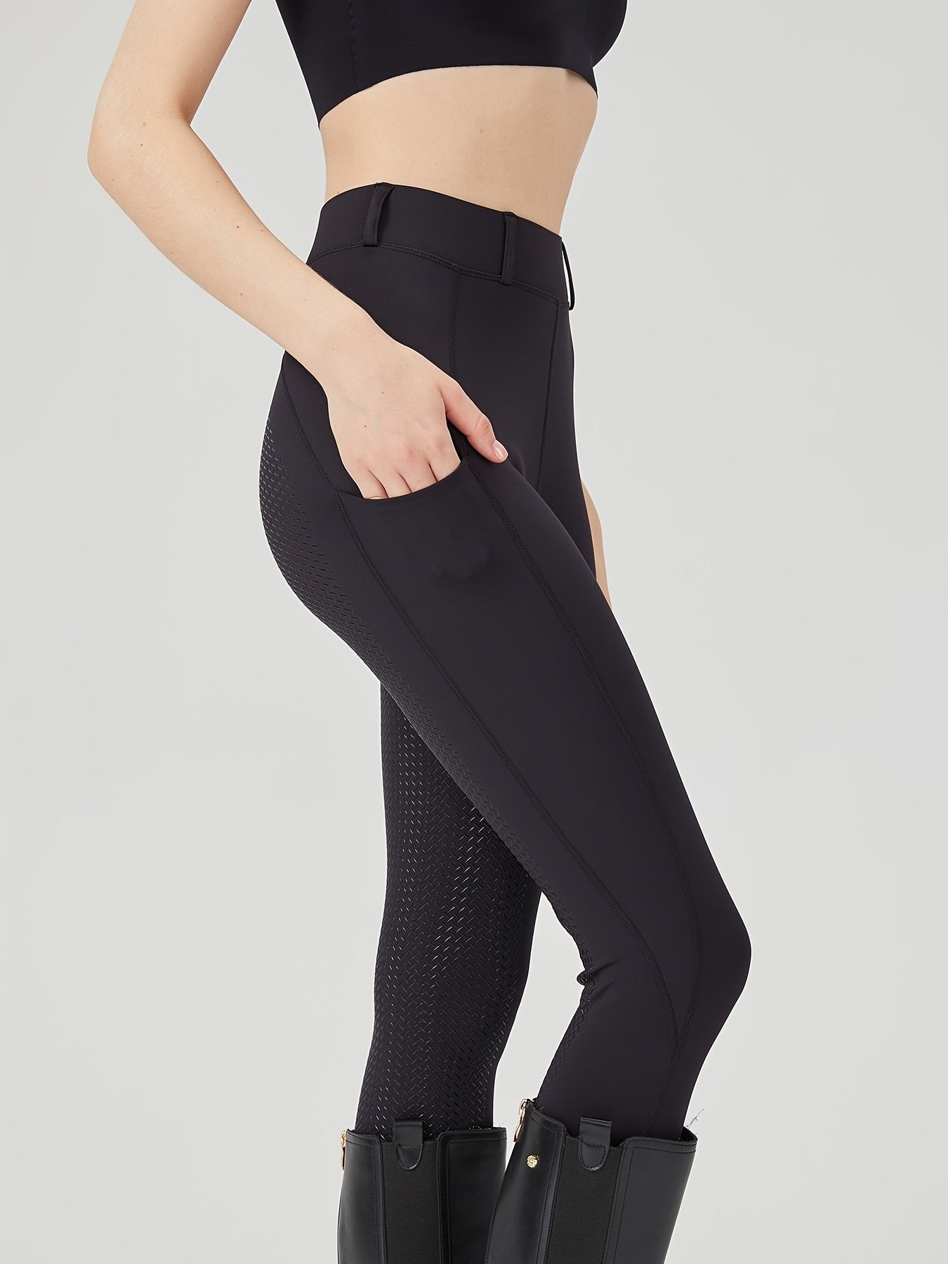 High-waisted Elastic and breathable riding pants