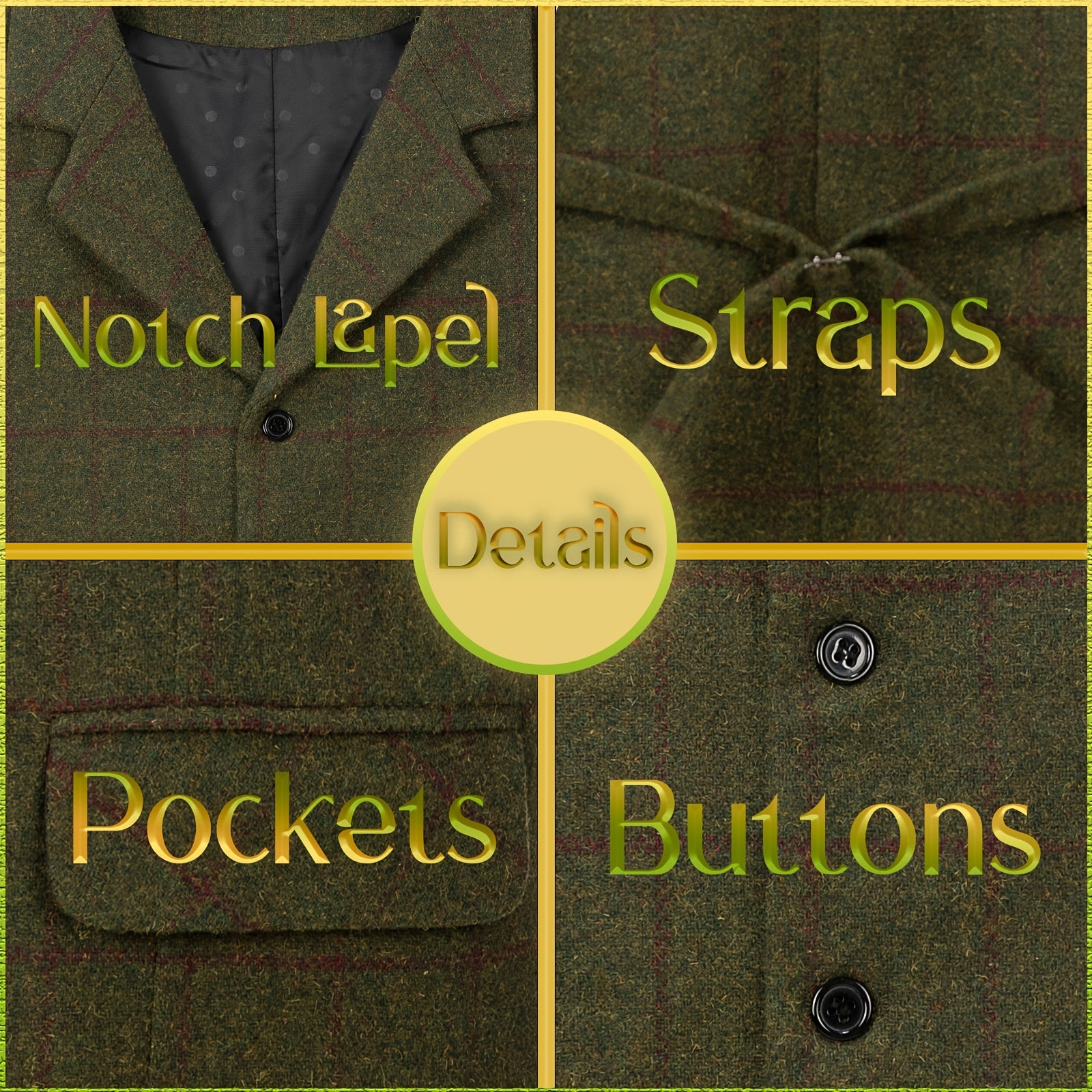 Vintage Western Tweed Vest