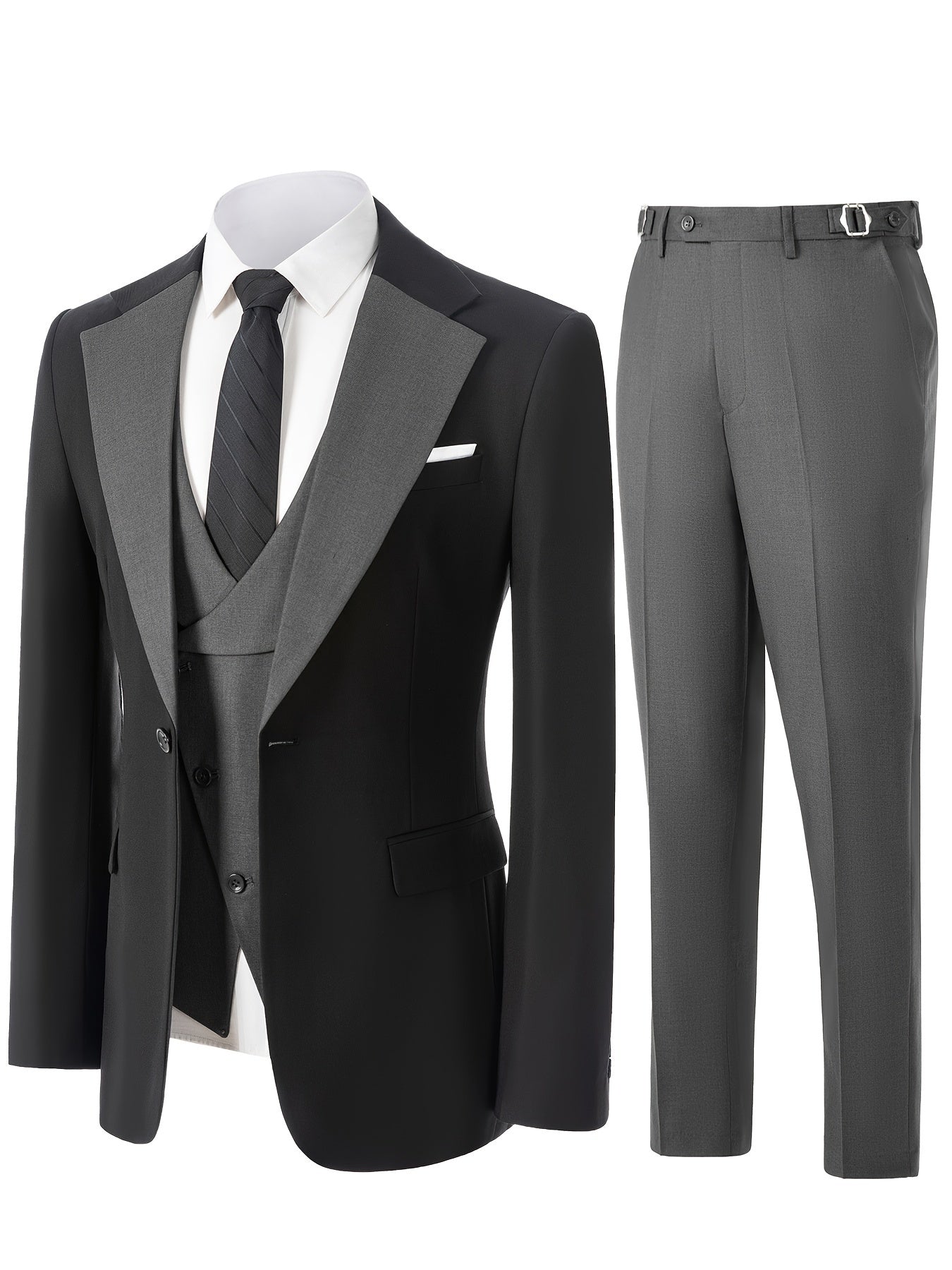 Men's 3pcs Suit for Groom And Best Man
