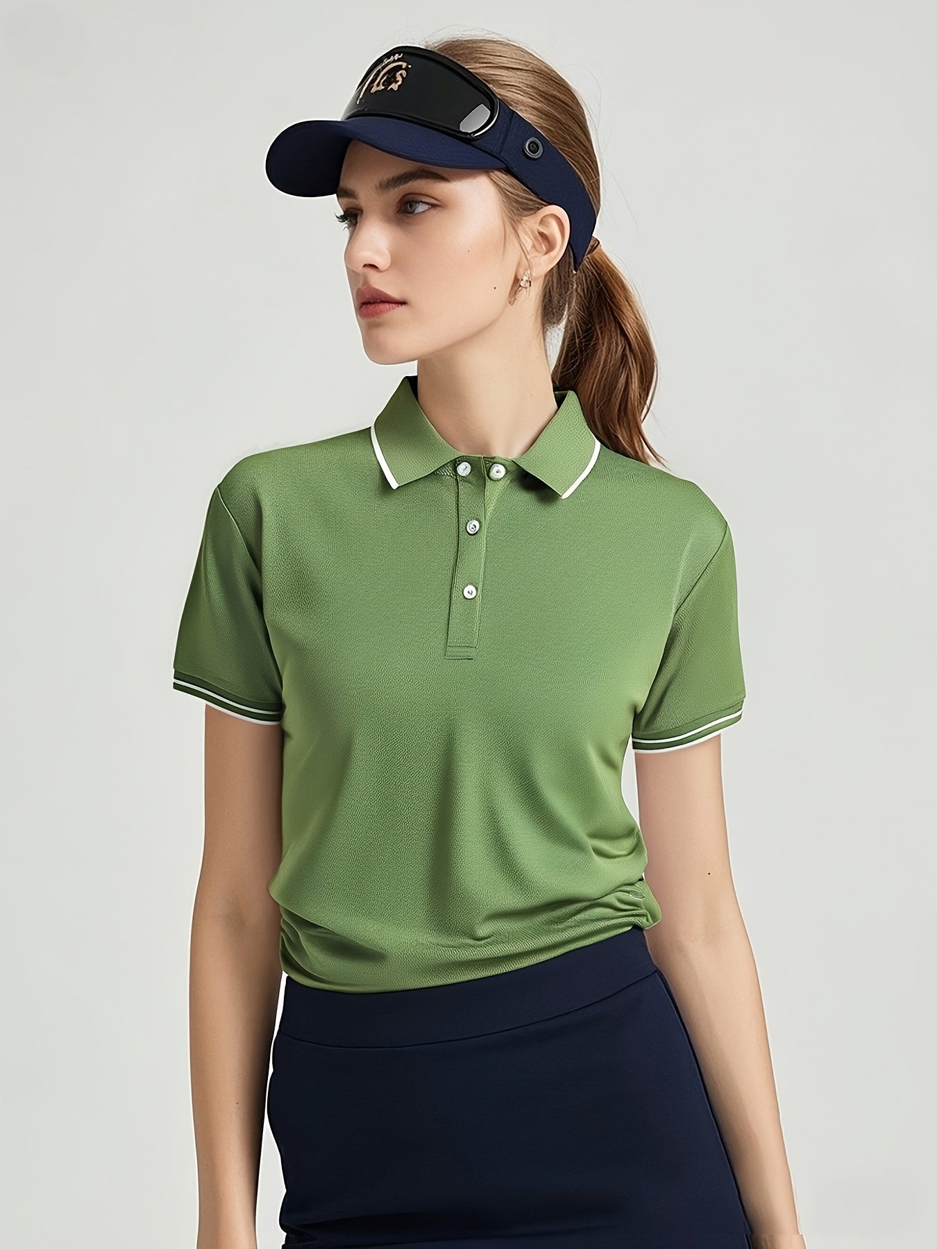 Women's Short Sleeve Polo Top