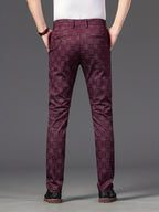 Men's Light Business Slim Casual Straight-leg Trousers