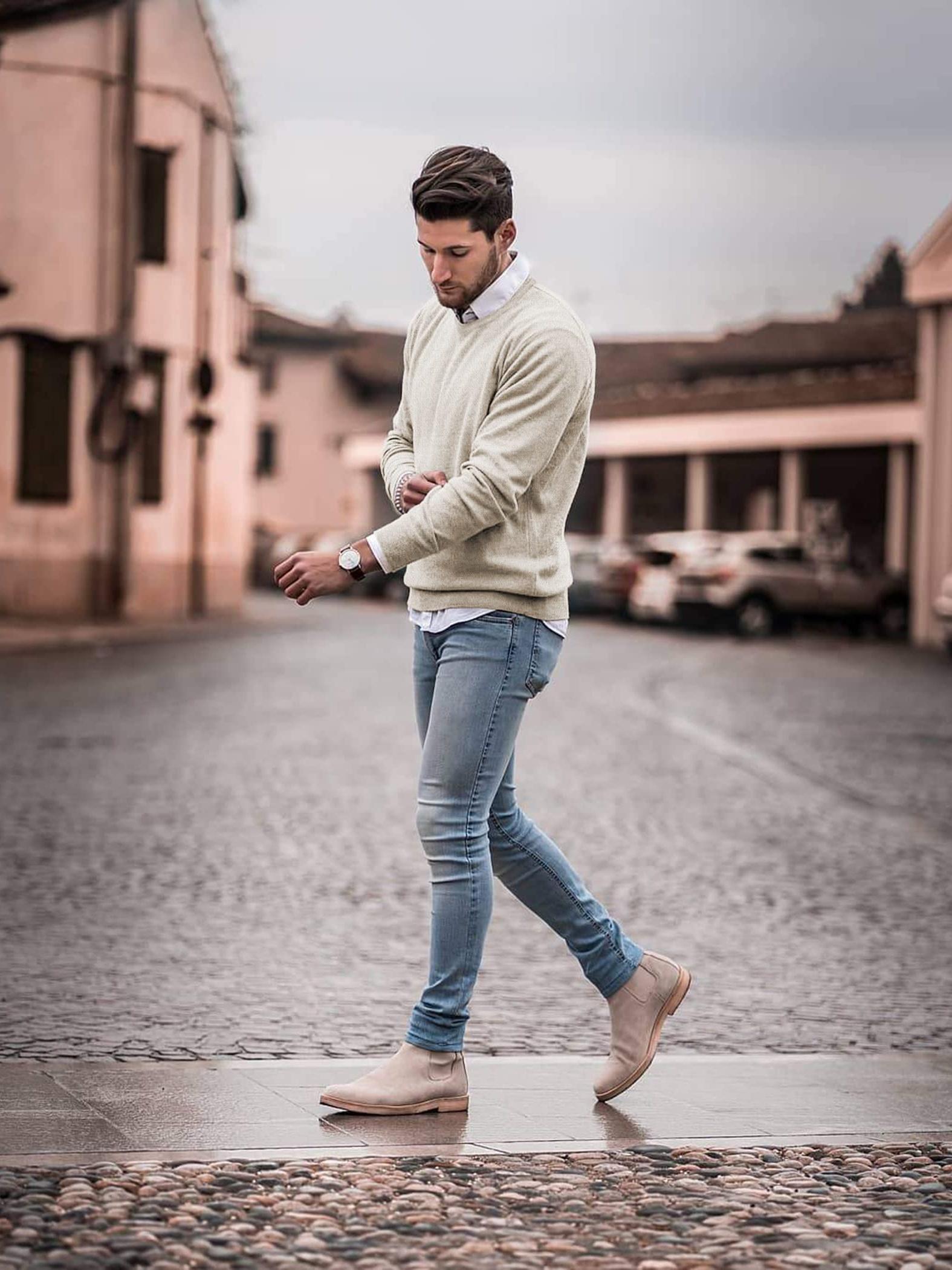 Men Casual V Neck Sweater Ribbed Knit Slim Fit Long Sleeve Pullover Top