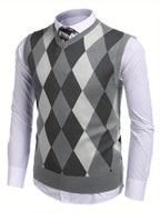 Slim Fit Argyle Sweater Vest