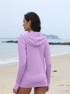3Pieces UPF 50+Sun Protection Hoodie SPF Long Sleeve Shirt