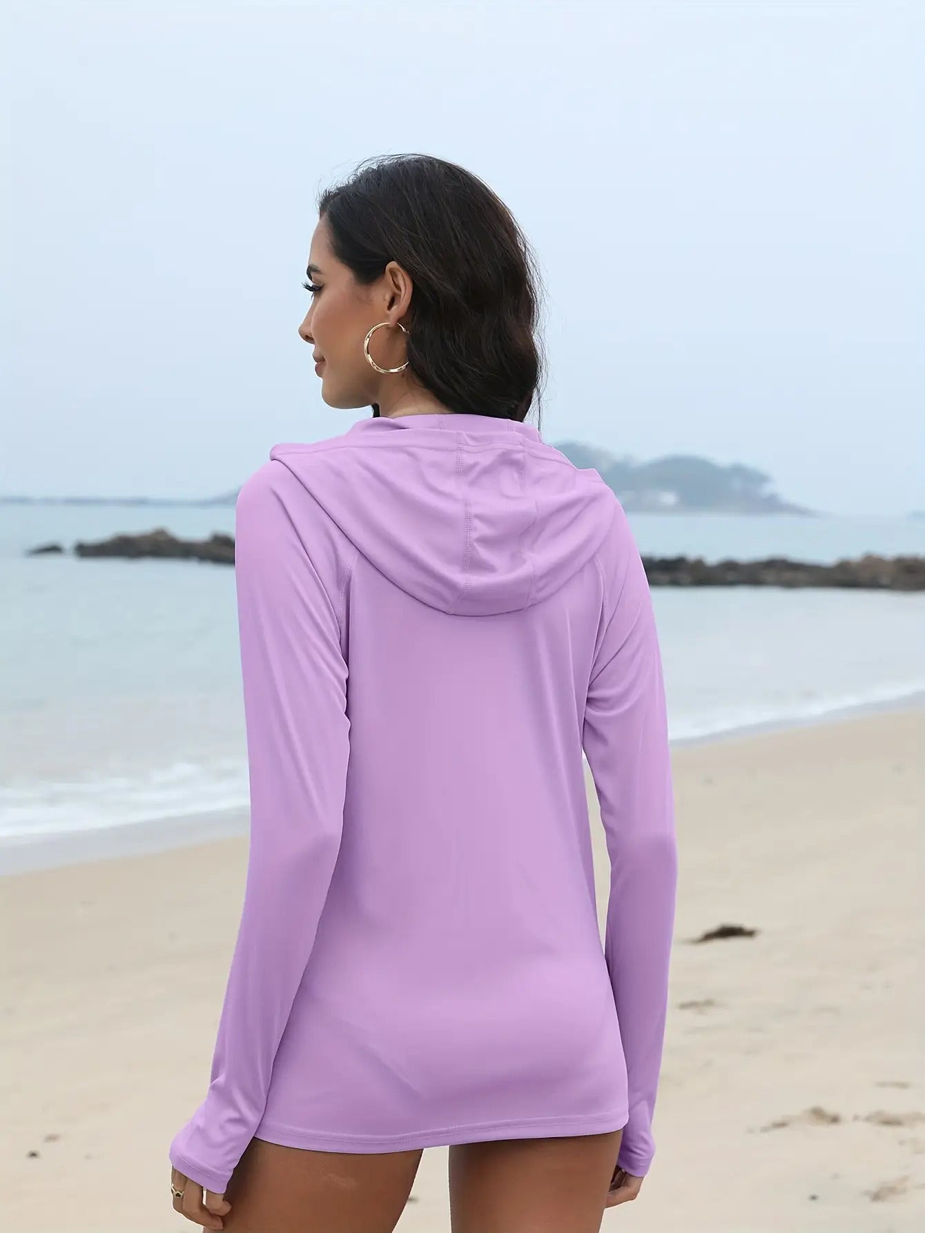 3Pieces UPF 50+Sun Protection Hoodie SPF Long Sleeve Shirt