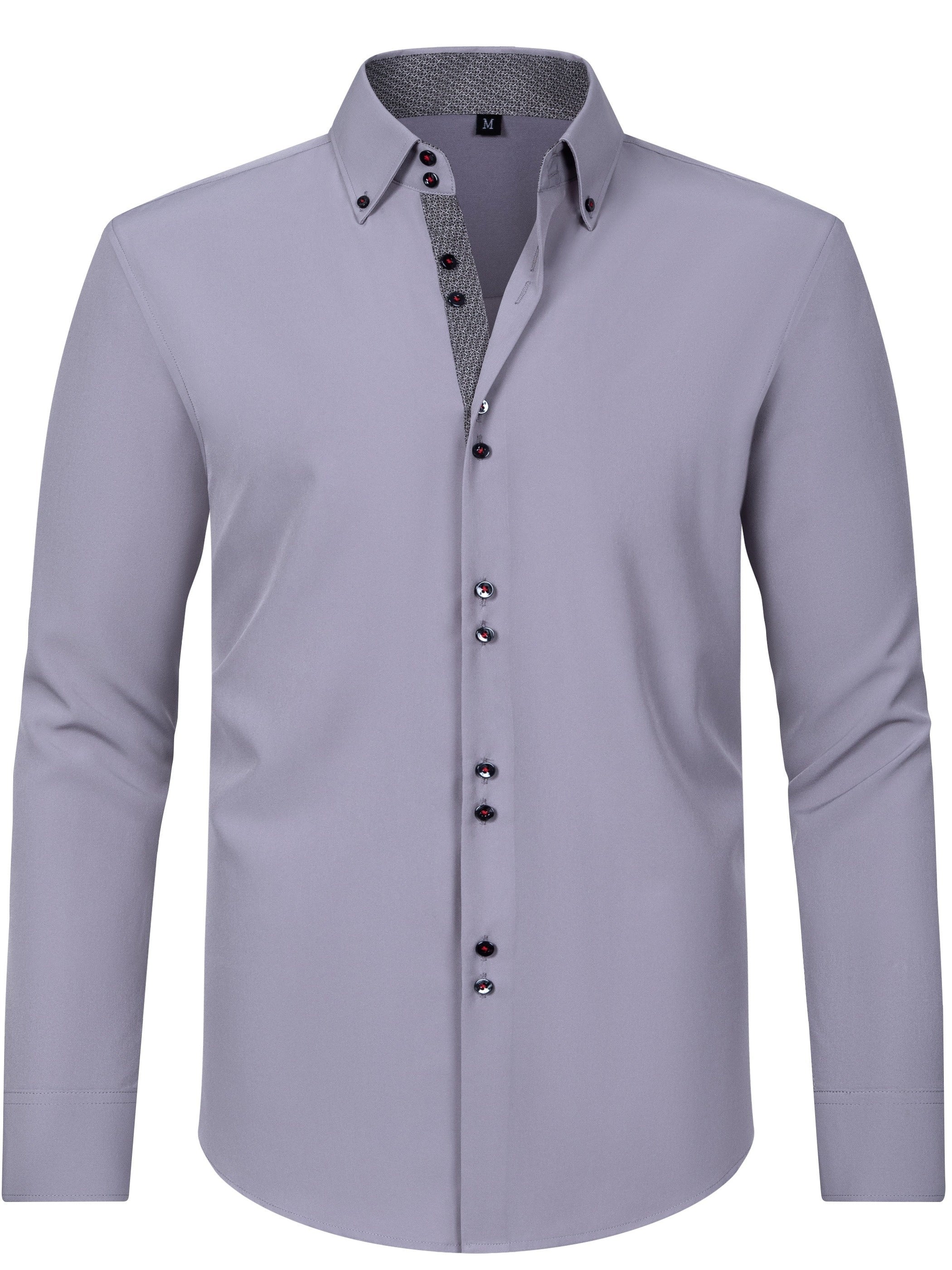 Men's Stylish  Long Sleeve Button-Up Shirt