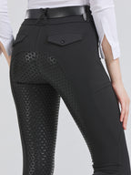 Equestrian Pants High Elastic Slim Fit Full Silicone Women's Riding Pants