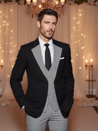 Men's 3pcs Suit for Groom And Best Man