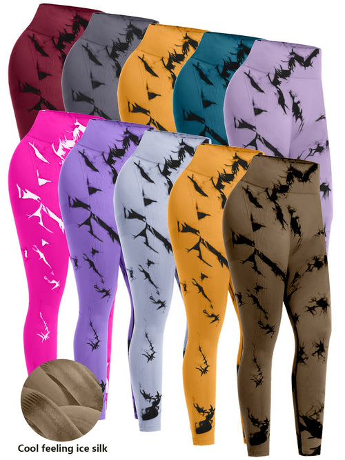10pcs Women's High-Waisted Butt-Lifting Yoga Pants