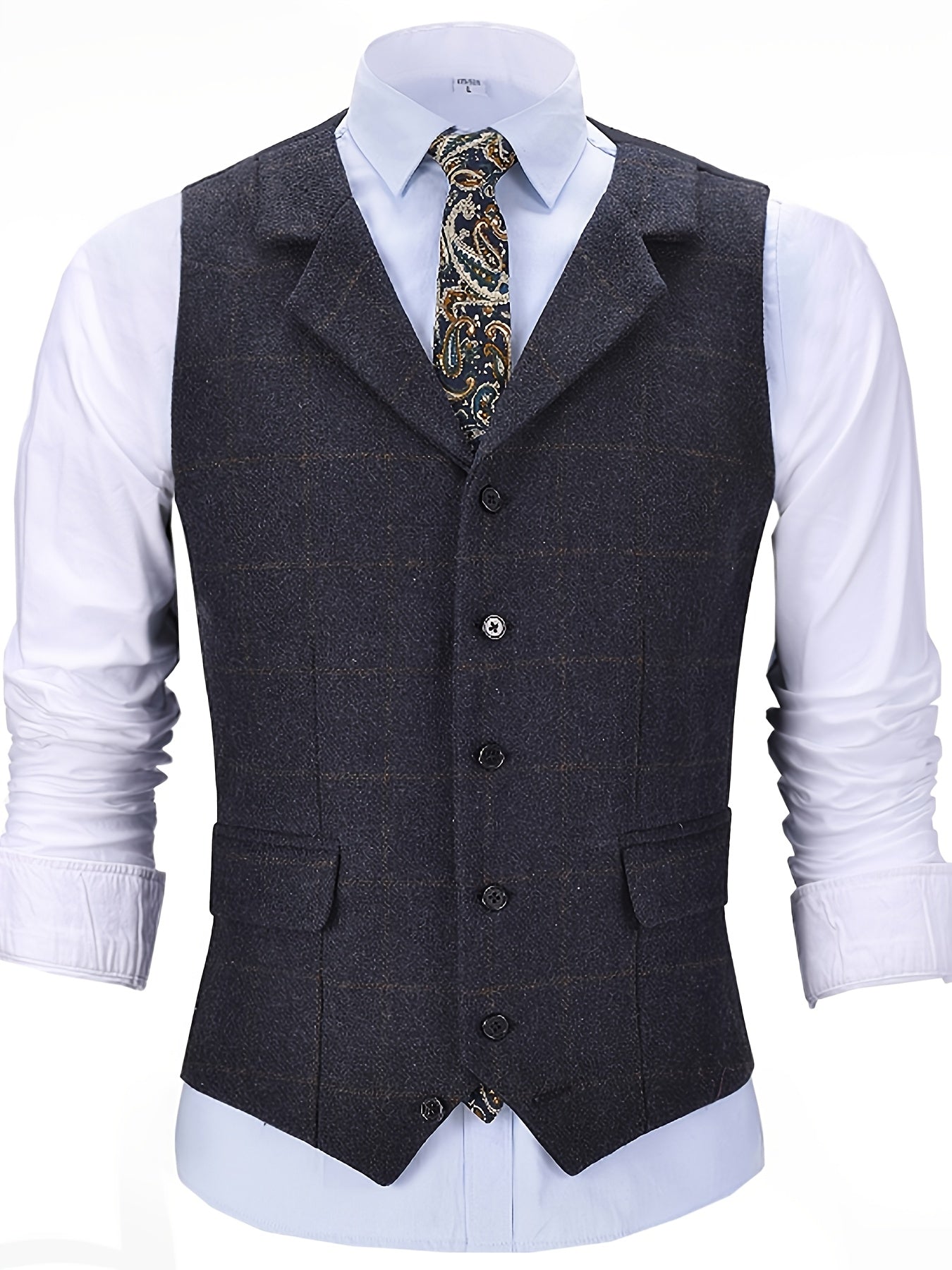 Vintage Western Tweed Vest