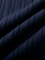 Navy Blue V-Neck Pullover Sweater