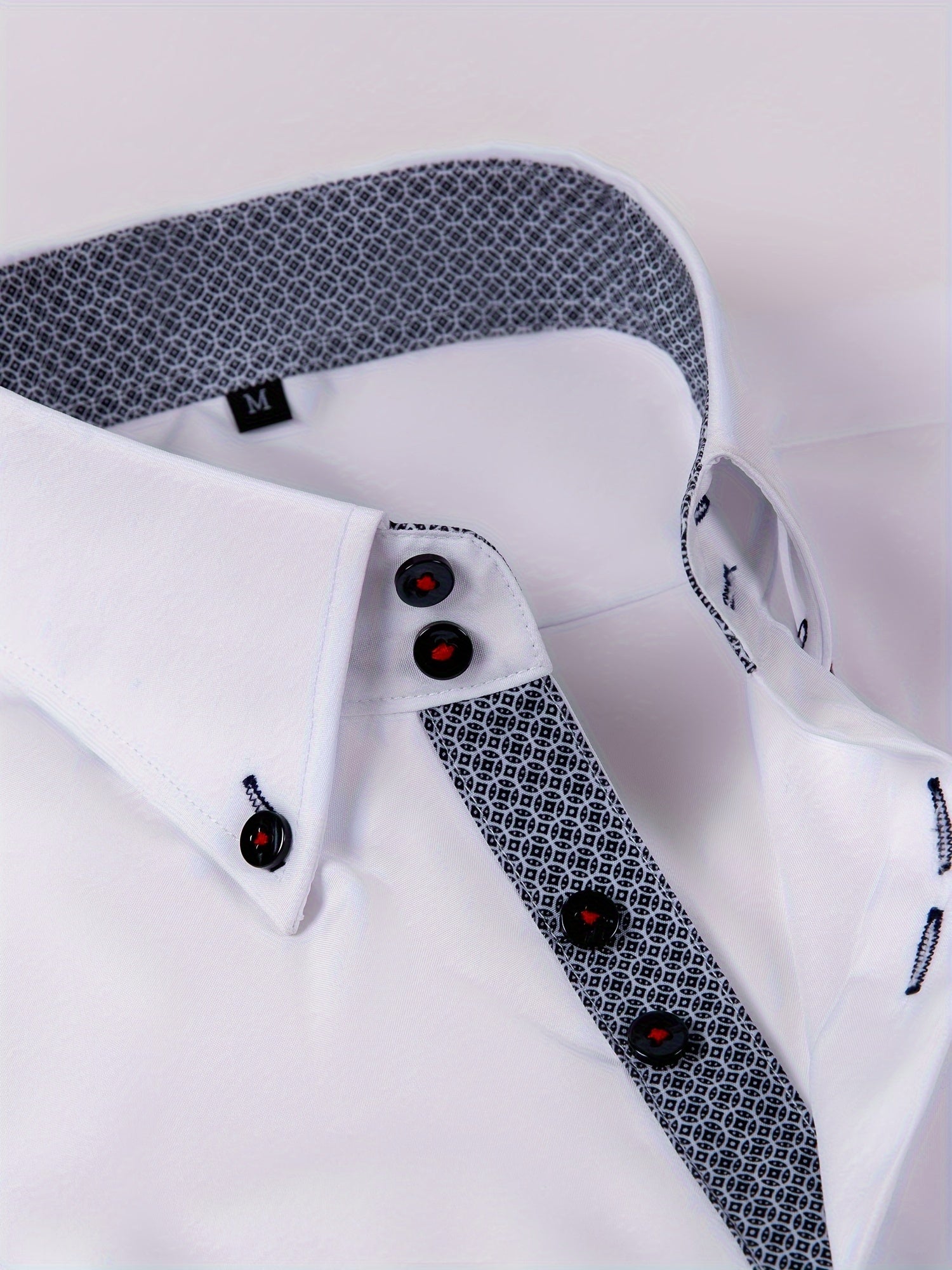Men's Stylish  Long Sleeve Button-Up Shirt