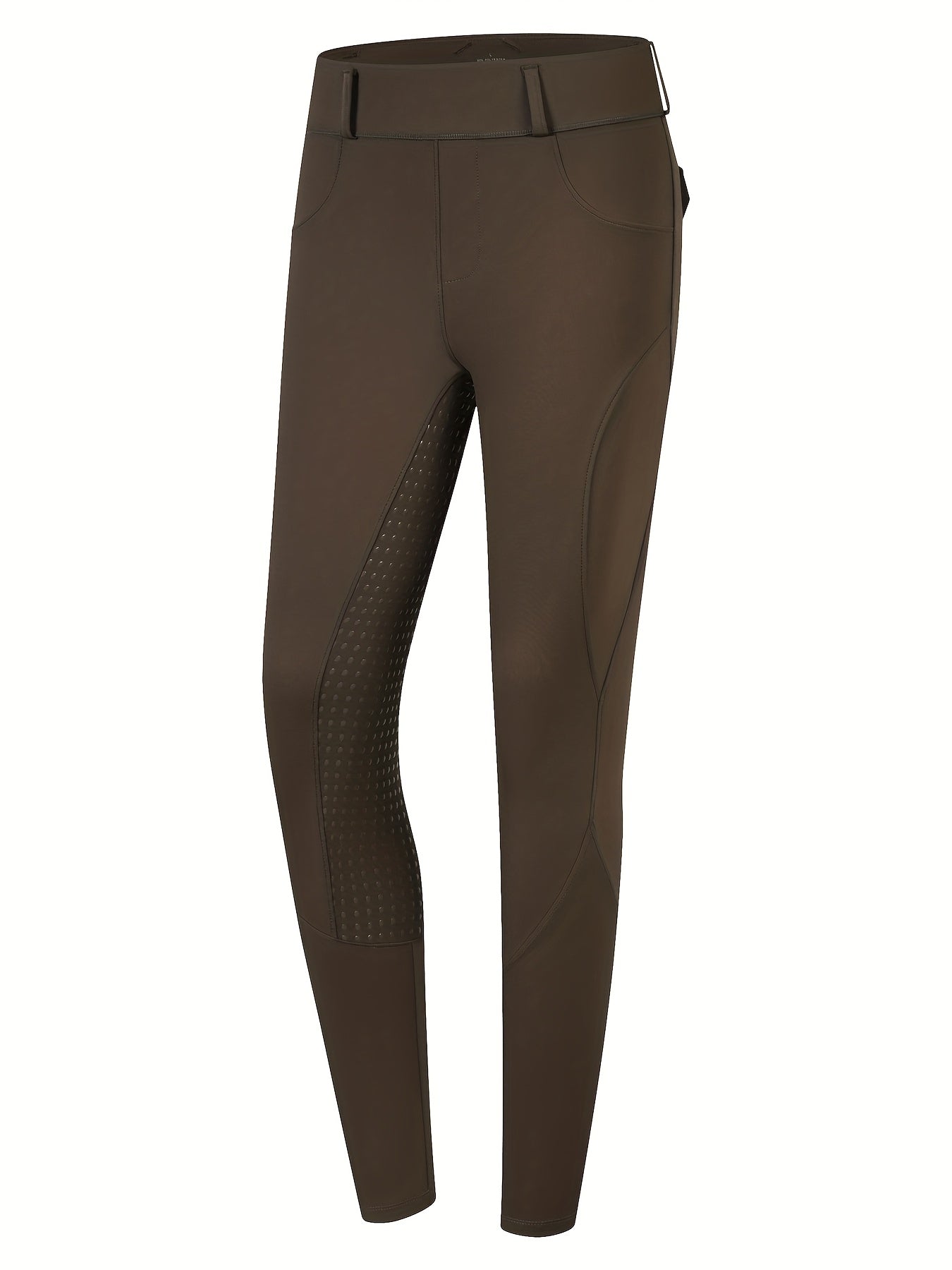 High Stretch Geometric-Pattern Women's Cropped Equestrian Tights