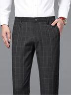 Men's Lightweight Checkered Dress Pants