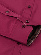 Men's Fashion Color Block Long Sleeve Casual Shirt