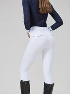 High Elastic Slim Fit Full Silicone Women Equestrian Pants