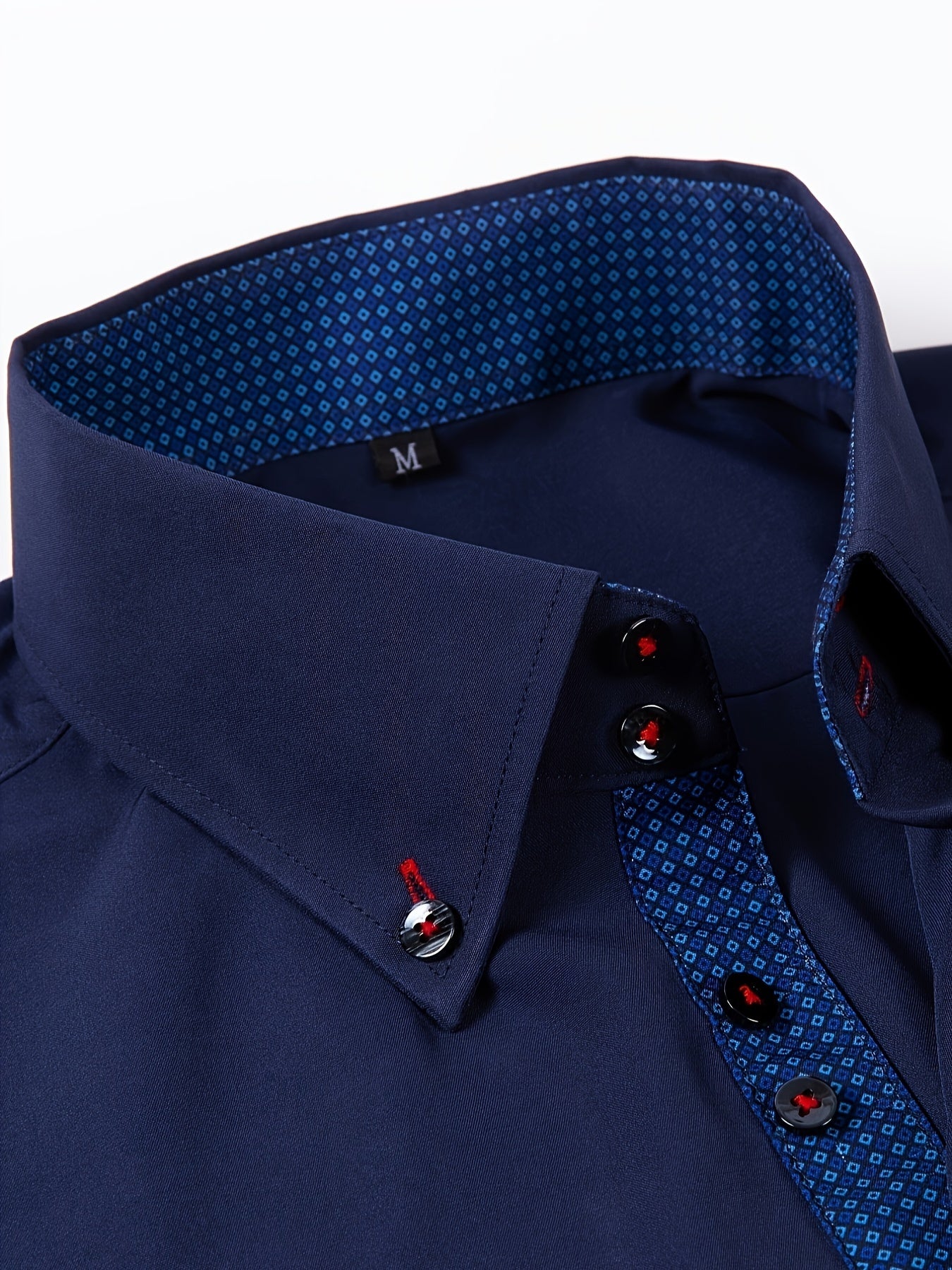 Men's Stylish  Long Sleeve Button-Up Shirt