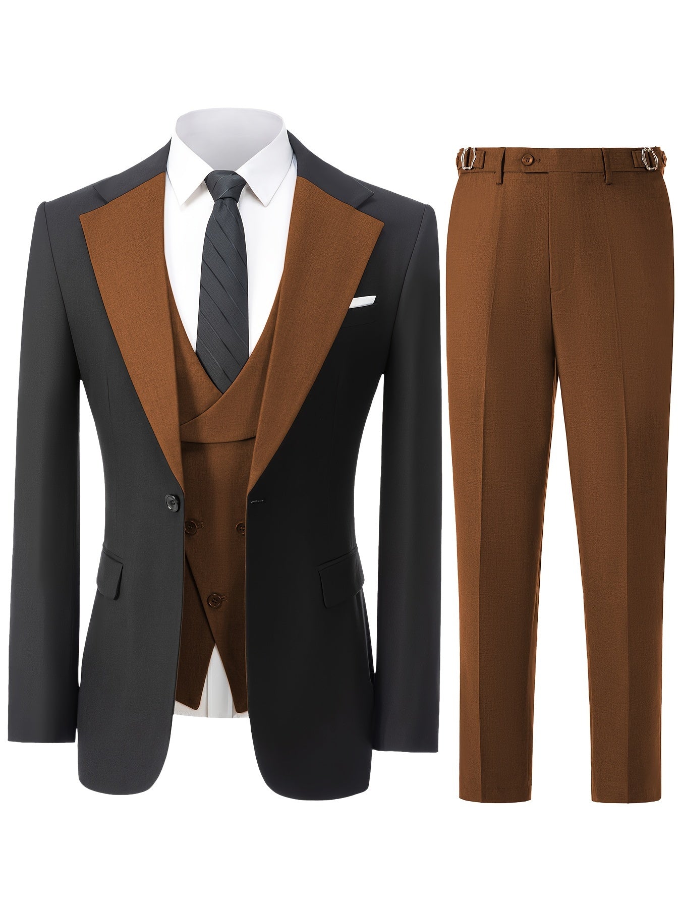Men's 3pcs Suit for Groom And Best Man