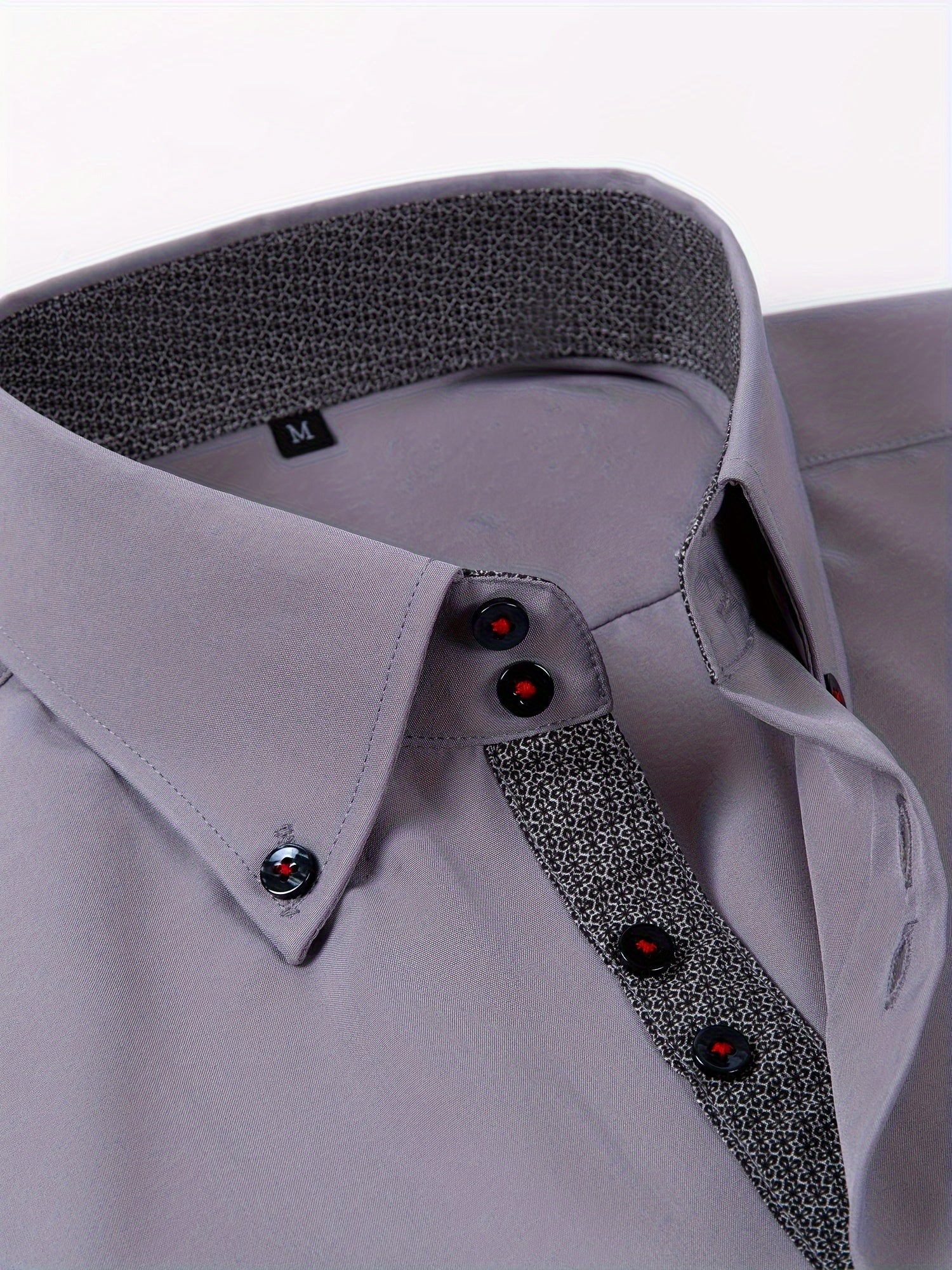 Men's Stylish  Long Sleeve Button-Up Shirt