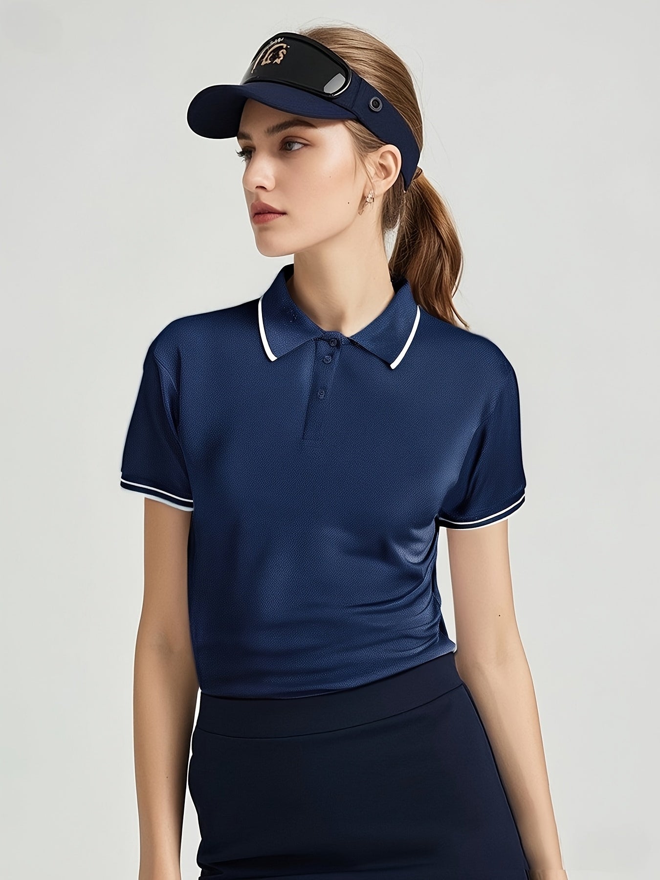 Women's Short Sleeve Polo Top