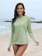 3Pieces UPF 50+Sun Protection Hoodie SPF Long Sleeve Shirt