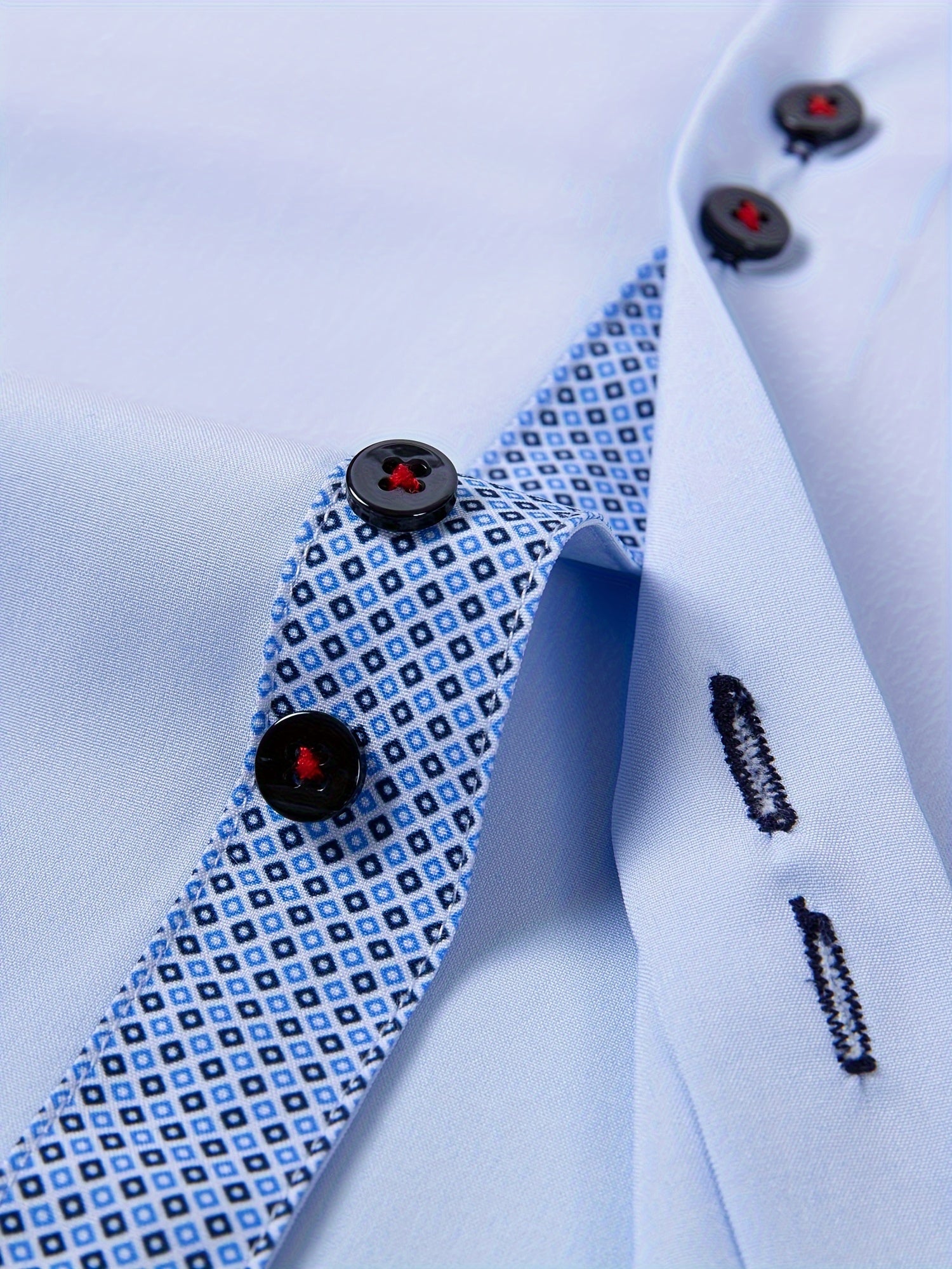 Men's Stylish  Long Sleeve Button-Up Shirt