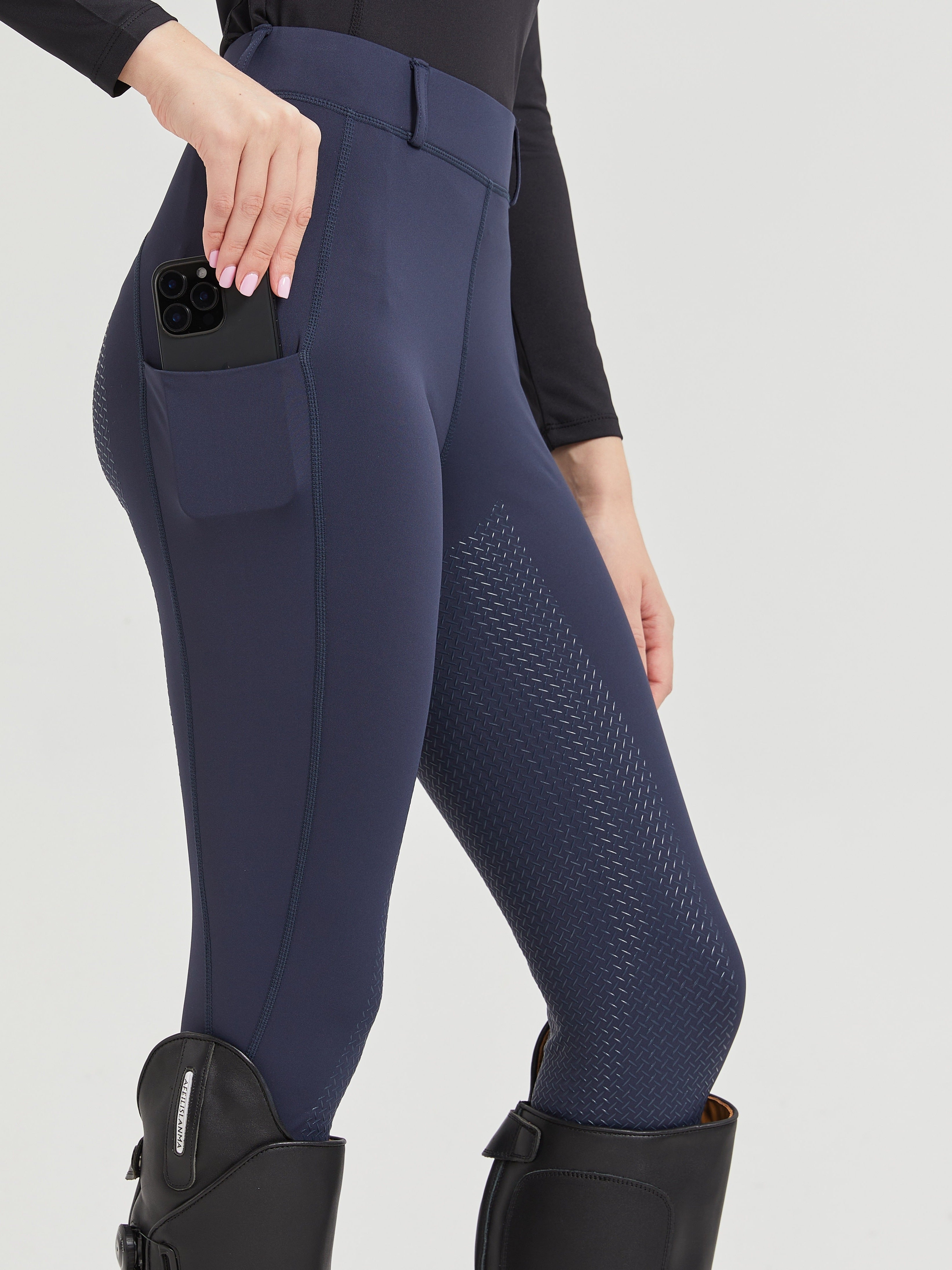 High-waisted Elastic and breathable riding pants