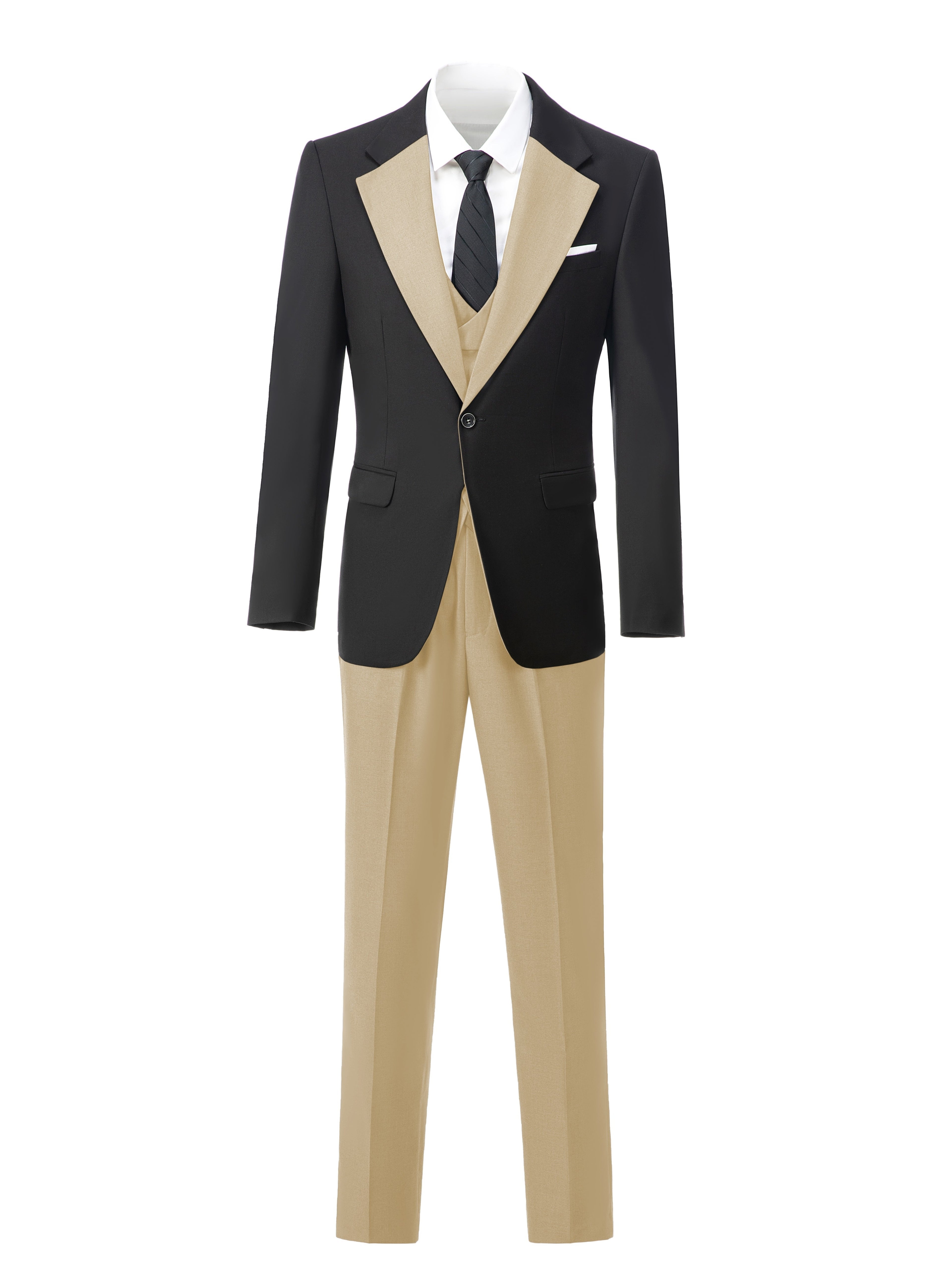 Men's 3pcs Suit for Groom And Best Man
