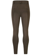 High Stretch Geometric-Pattern Women's Cropped Equestrian Tights