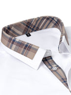 Men's Fashion Color Block Long Sleeve Casual Shirt