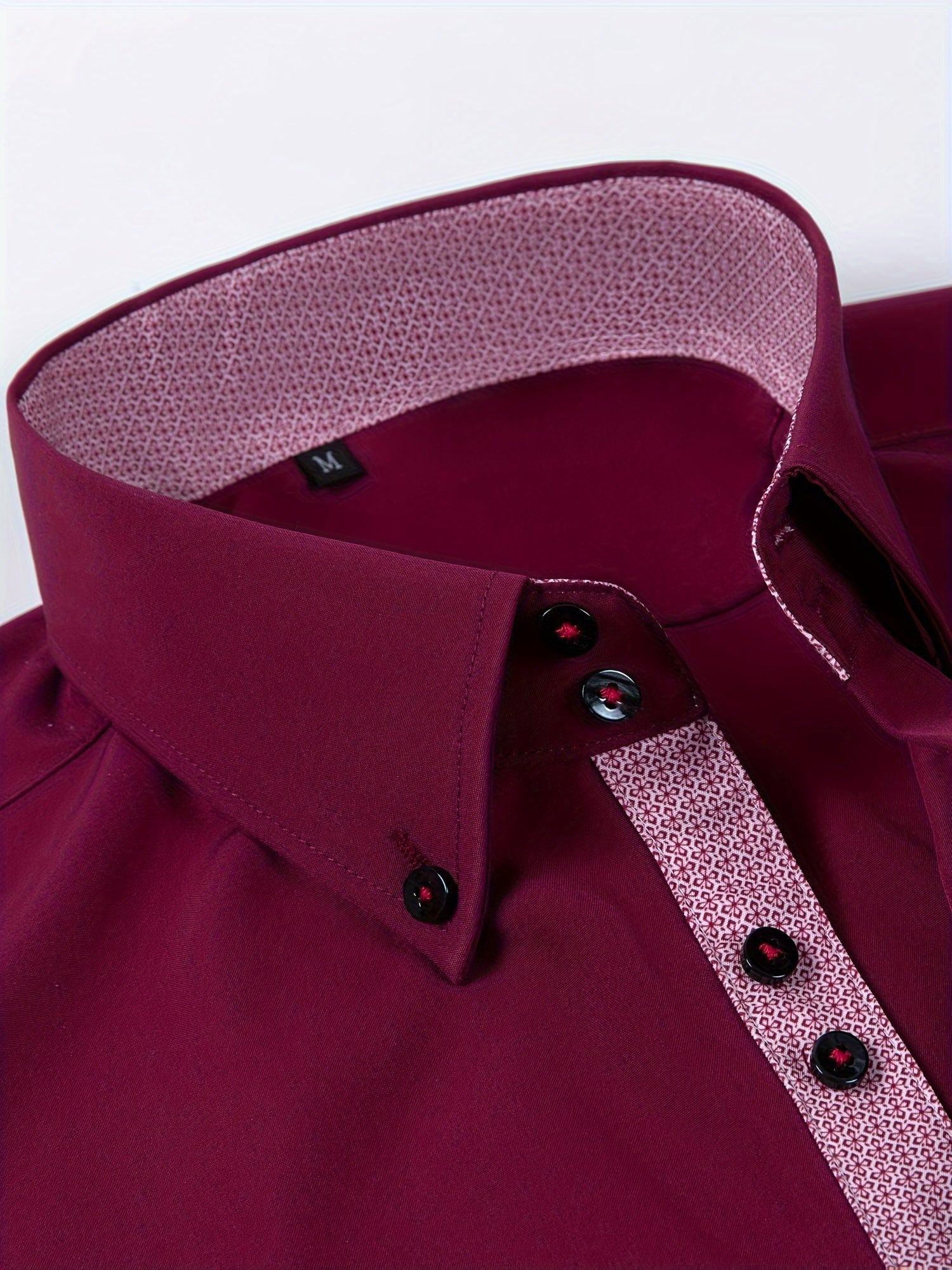 Men's Stylish  Long Sleeve Button-Up Shirt