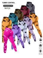 10pcs Women's High-Waisted Butt-Lifting Yoga Pants