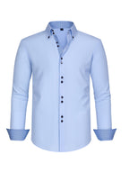Men's Stylish  Long Sleeve Button-Up Shirt
