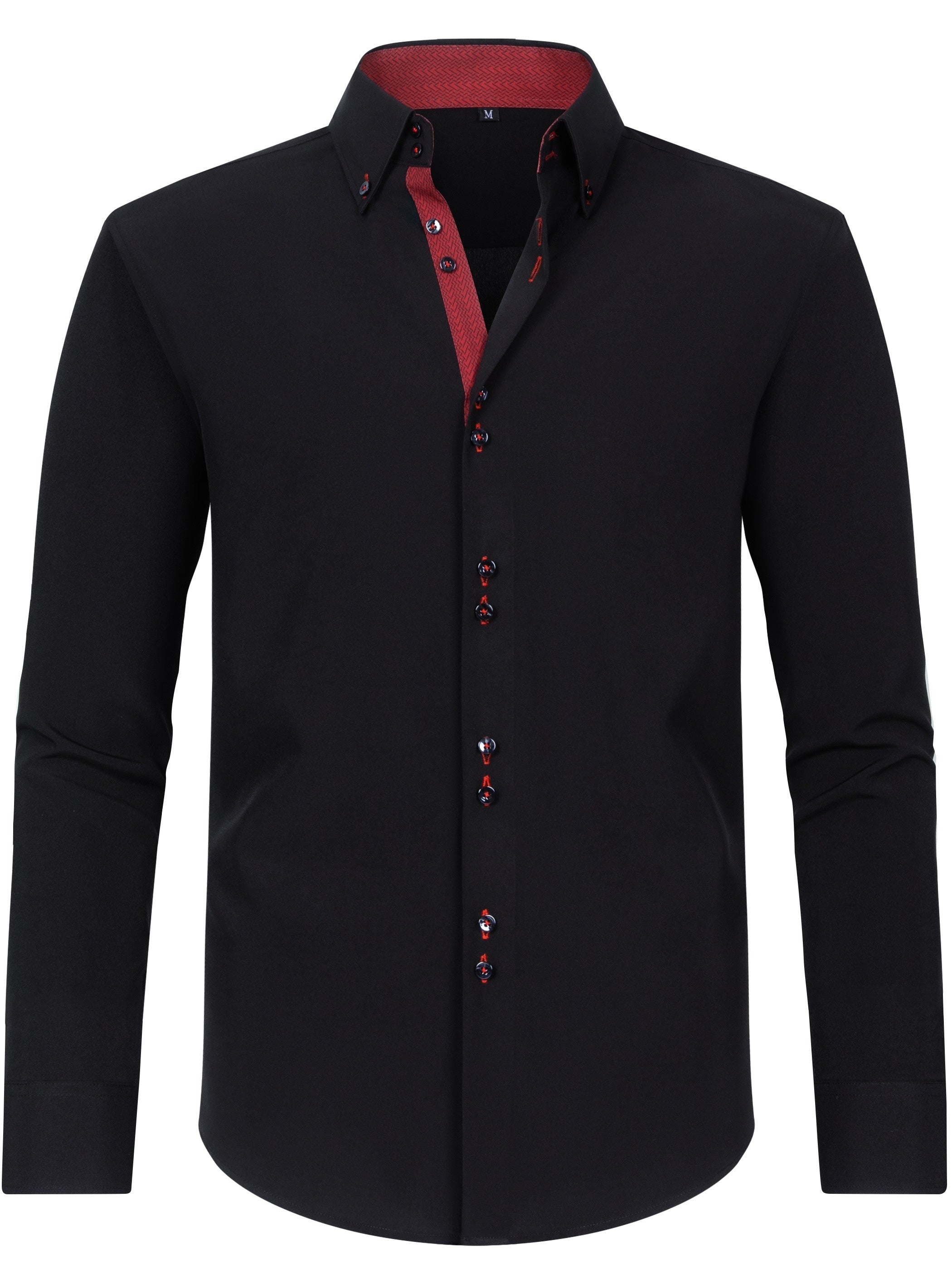Men's Stylish  Long Sleeve Button-Up Shirt