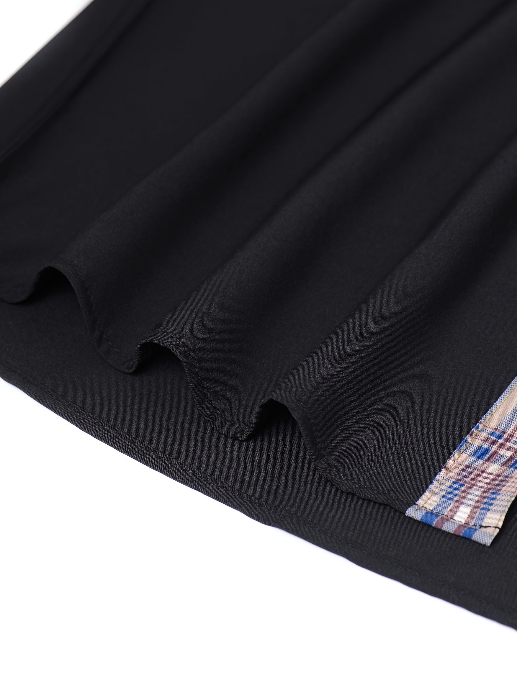 Men's Fashion Color Block Long Sleeve Casual Shirt