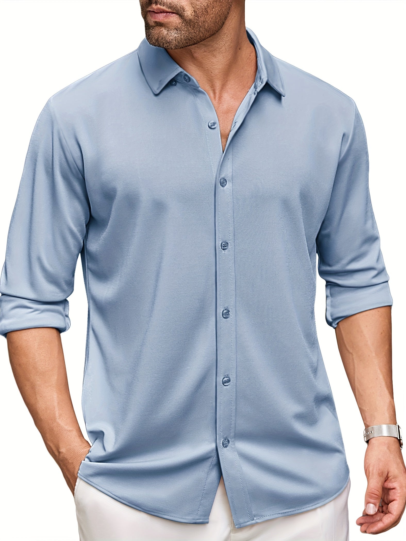 Men's Long Sleeve Wrinkle Free Shirt