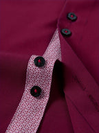 Men's Stylish  Long Sleeve Button-Up Shirt